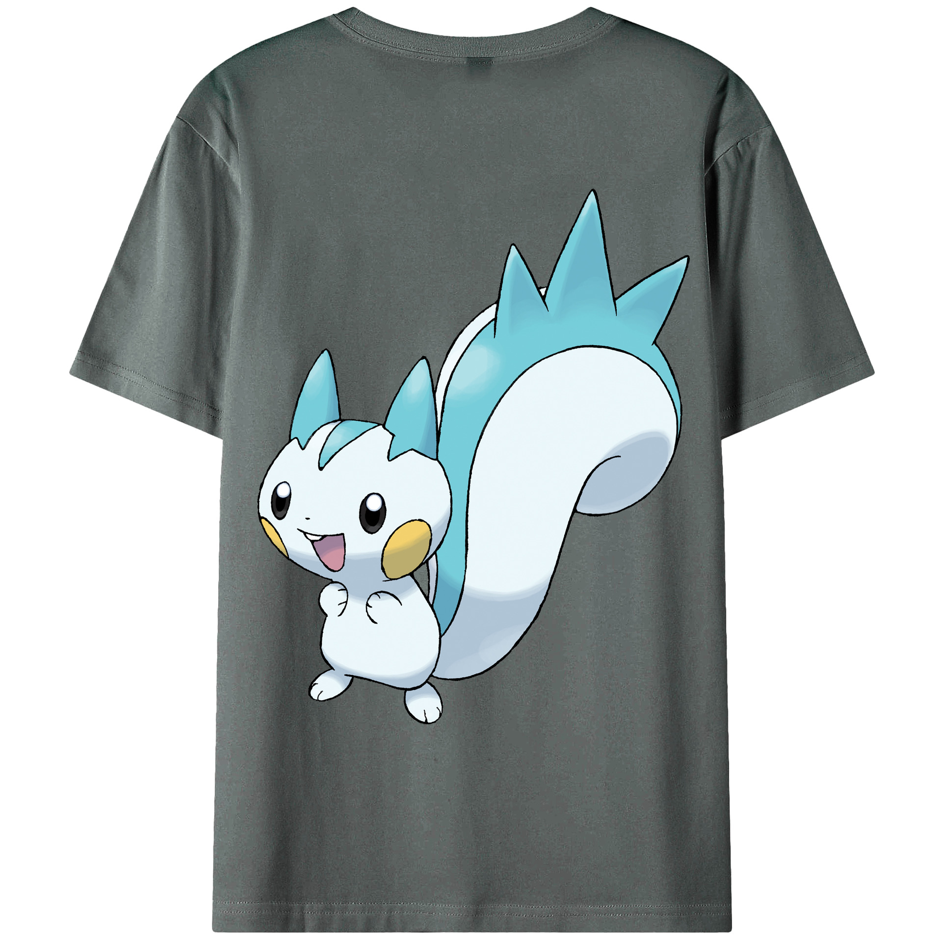 （画像用） ポケットモンスター Pokémon 綿100％ メンズ半袖Tシャツ（バックプリント） 通気性